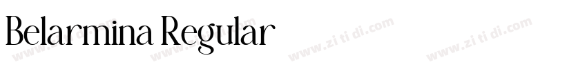 Belarmina Regular字体转换